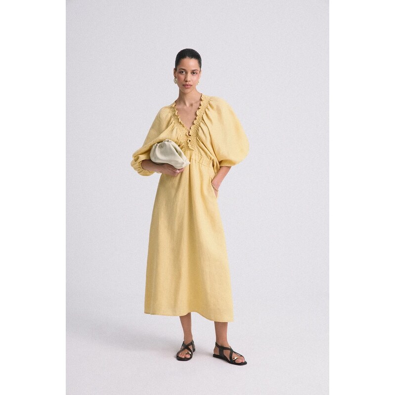 Ľanové šaty Answear.LAB 63536206