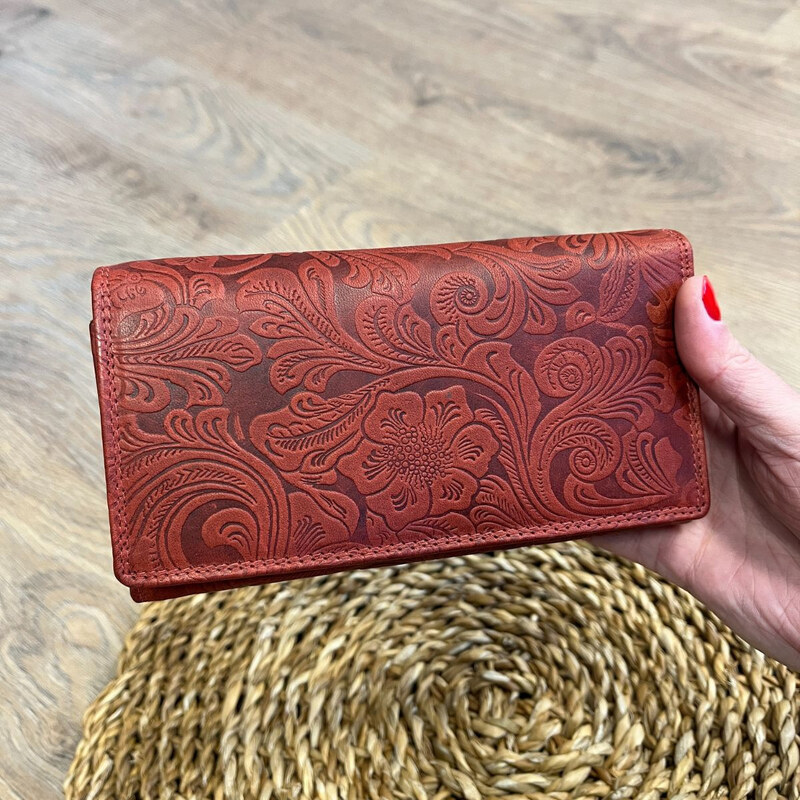 Tillberg Dámska kožená peňaženka červená ELLIE 67116486