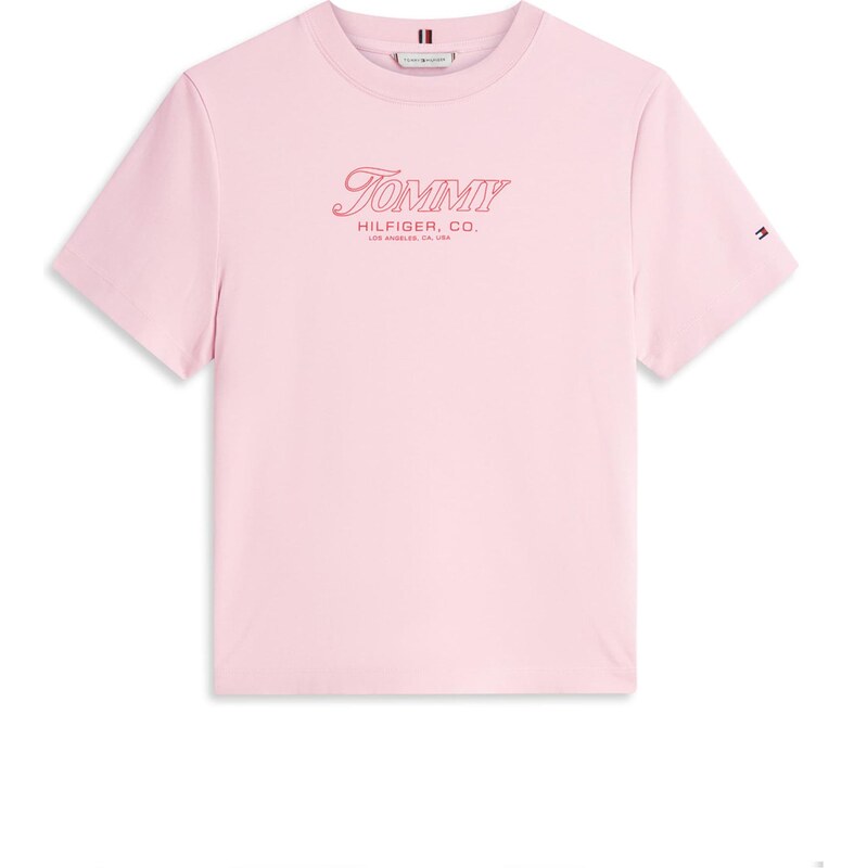 TOMMY HILFIGER Tričko ružová / červená 67117688