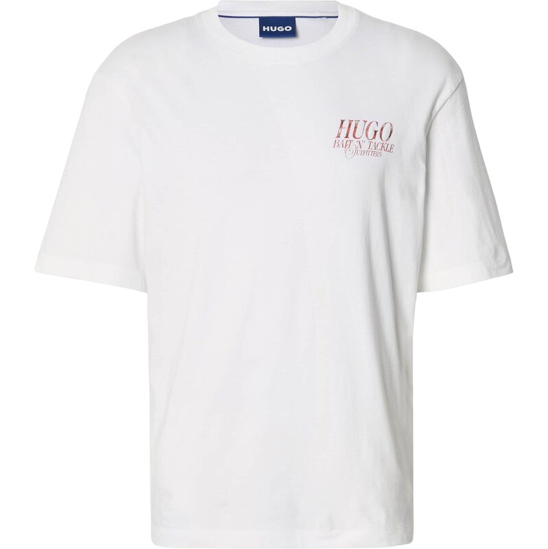 HUGO Tričko Nofishix azúrová / svetlomodrá / tmavočervená / biela 67117699