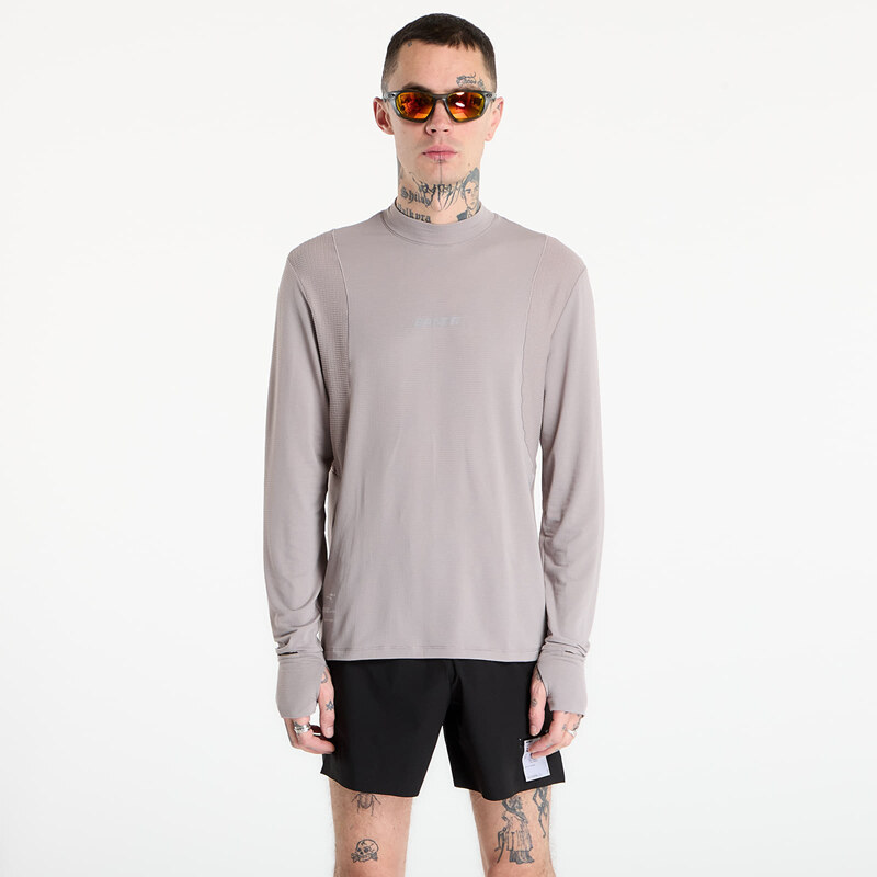 Tričko BANDIT AuraGrid Mockneck Long Sleeve Zinc S 67118964