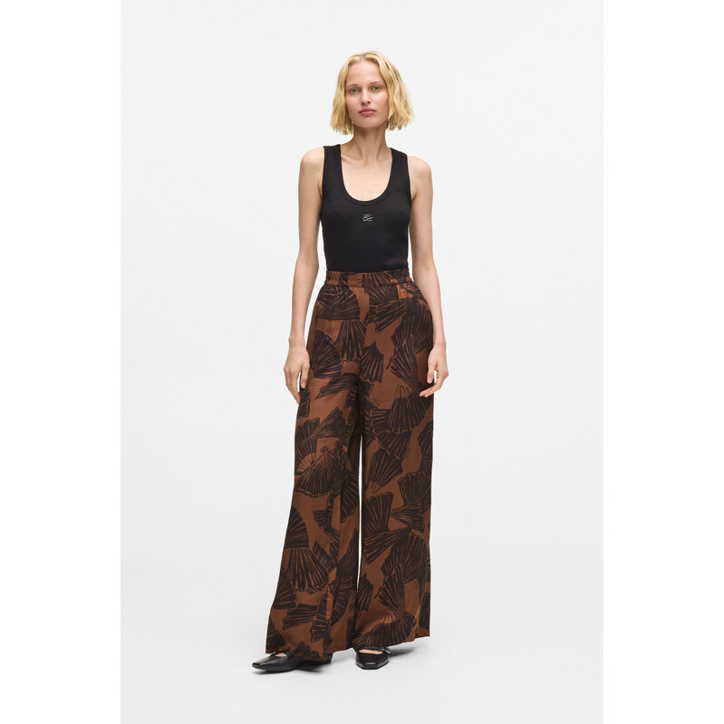 NOHAVICE KARL LAGERFELD PRINTED FLUID PANTS 67120014