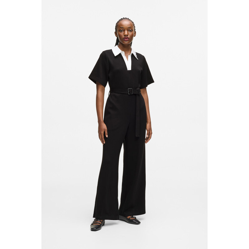 OVERAL KARL LAGERFELD SIGNATURE COLLAR JUMPSUIT 67120031
