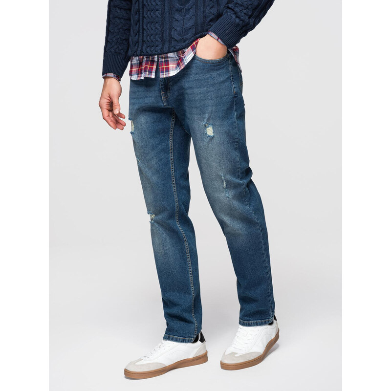 Ombre Pánske rifle CARROT FIT s efektom opotrebovania 67163593