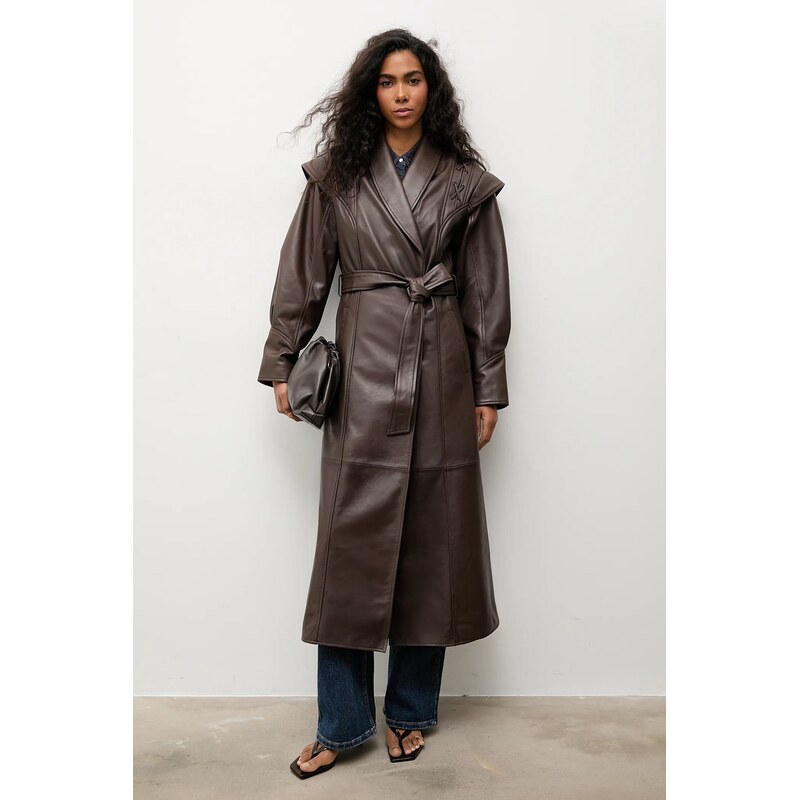 Kožený kabát Answear.LAB 65275076