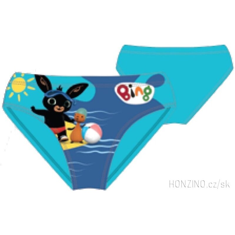 Setino Chlapčenské slipové plavky Zajačik Bing Bunny - tyrkysové 16482561