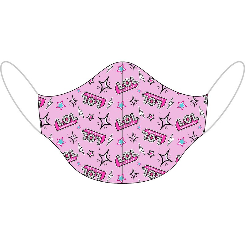 E plus M Dievčenské dvojvrstvové bavlnené rúško L.O.L. Surprise - 21531068