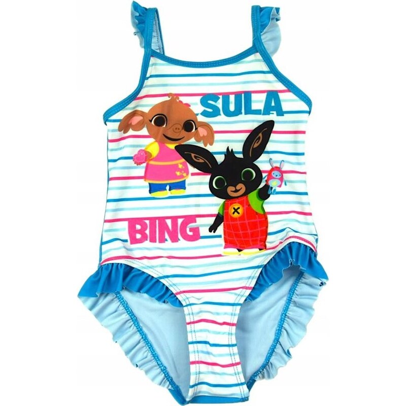 E plus M Dievčenské jednodielne plavky Zajačik Bing a Sula 22163833