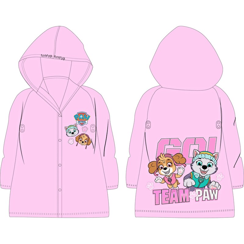 E plus M Dievčenská pláštenka Tlapková patrola - GO! Team Paw 34198975