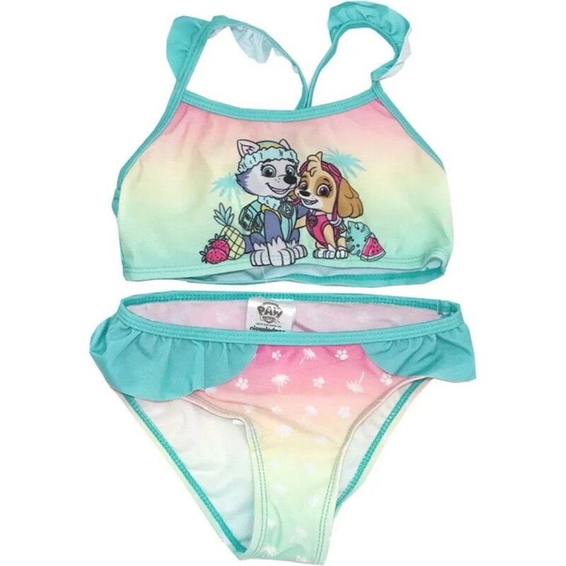 E plus M Dievčenské dvojdielne plavky Tlapková patrola - Skye a 34370320
