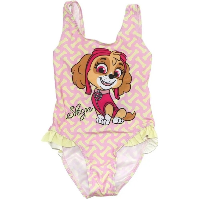 E plus M Dievčenské jednodielne plavky Tlapková patrola - Skye 34370321