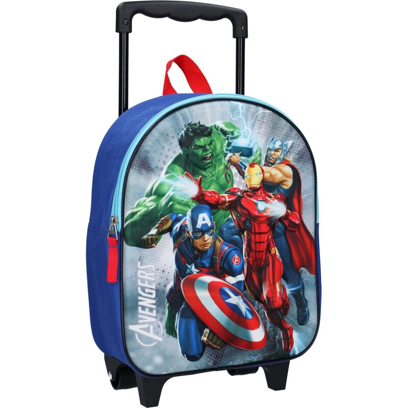 Vadobag Detský cestovný 3D kufor na kolieskach Avengers 35235050