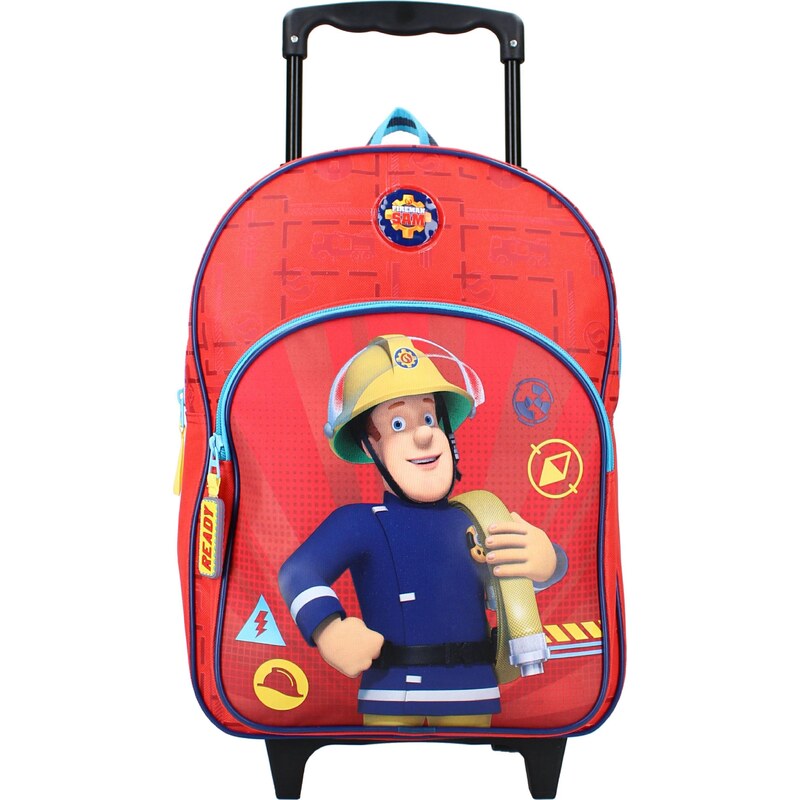 Vadobag Cestovný kufor na kolieskach s predným vreckom Požiarnik Sam 37515802