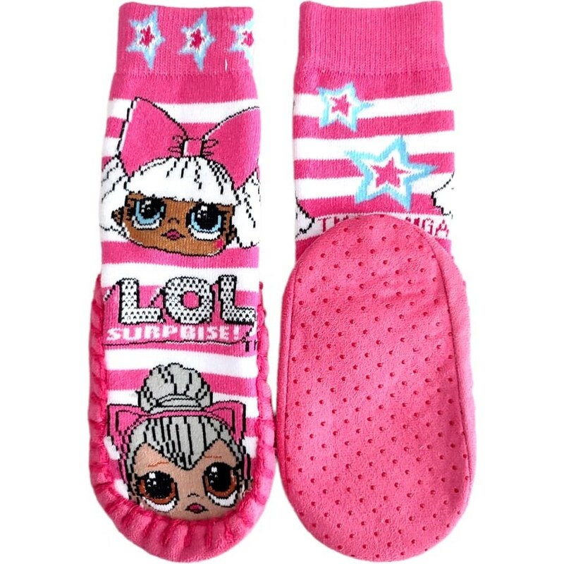 E plus M Dievčenské protišmykové ponožky s nopkami L.O.L. Surprise 37688965