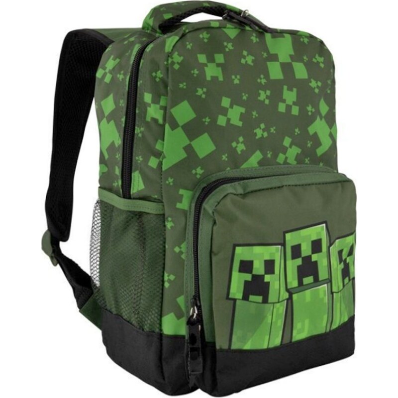 Fashion.uk Chlapčenský batoh s predným vreckom Minecraft - Creepers 37767995