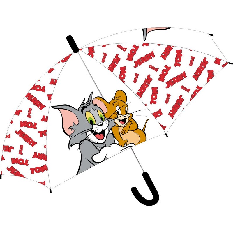 E plus M Detský vystreľovací transparentný dáždnik Tom a Jerry 43638046