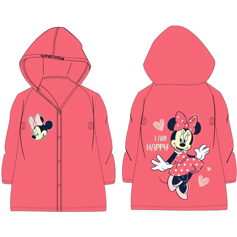 E plus M Dievčenská pláštenka Minnie Mouse - I Am Happy 45670490