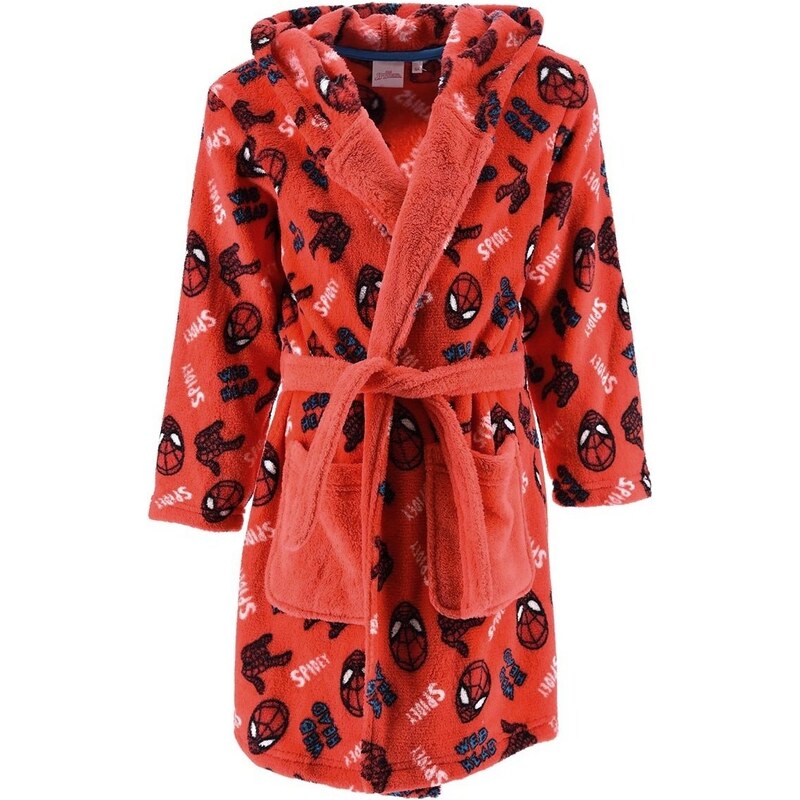 SunCity Detský coral fleece župan s kapucňou Spidey 46356742