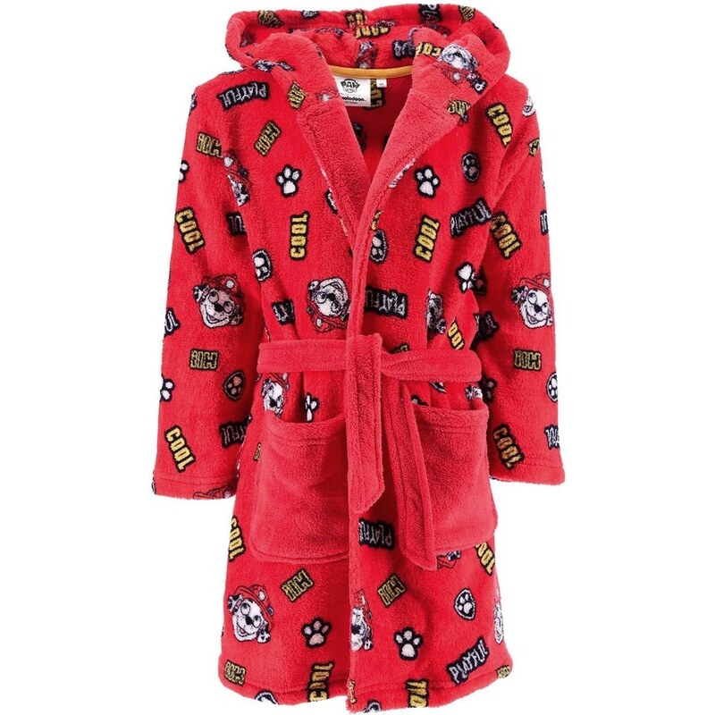 SunCity Detský coral fleece župan s kapucňou Paw Patrol - Marshall 46364383