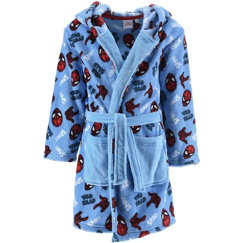 SunCity Detský coral fleece župan s kapucňou Spidey 46356743