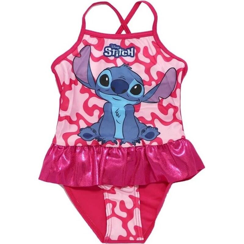 DIFUZED Dievčenské jednodielne plavky Lilo & Stitch s volánikom 57725725