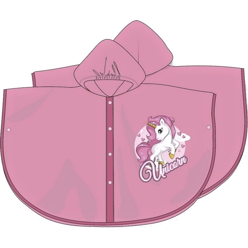 DIFUZED Dievčenská pláštenka / pončo s kapucňou Unicorn 60178630