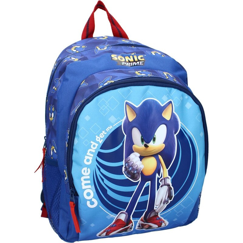 Vadobag Detský batoh s predným vreckom Ježko Sonic - Come and Get me 65048486