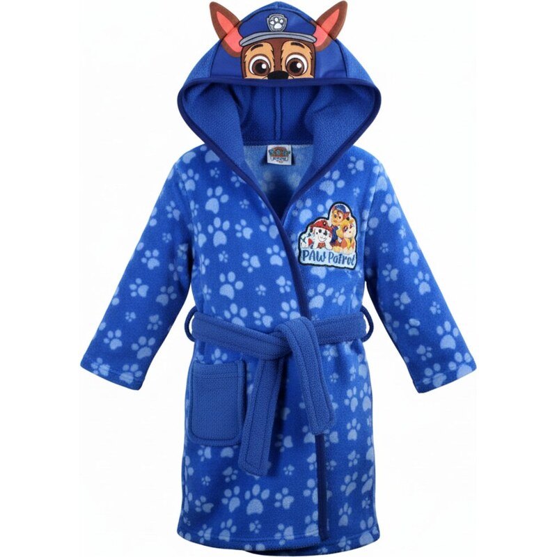 MLC Chlapčenský župan s kapucňou Paw Patrol - policajt Chase 65887987