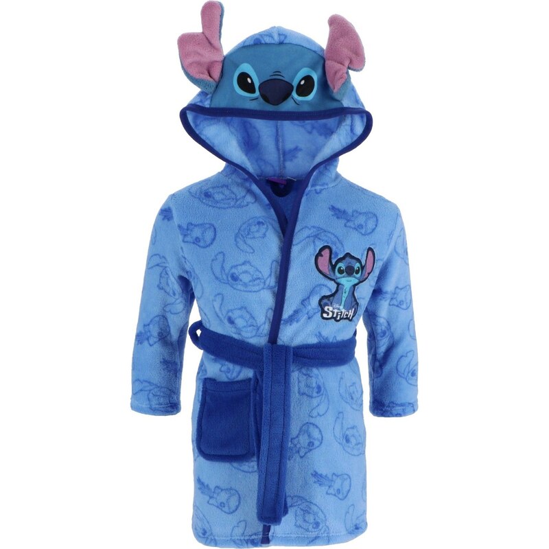 DIFUZED Chlapčenský coral fleece župan s kapucňou Lilo & Stitch 66085796