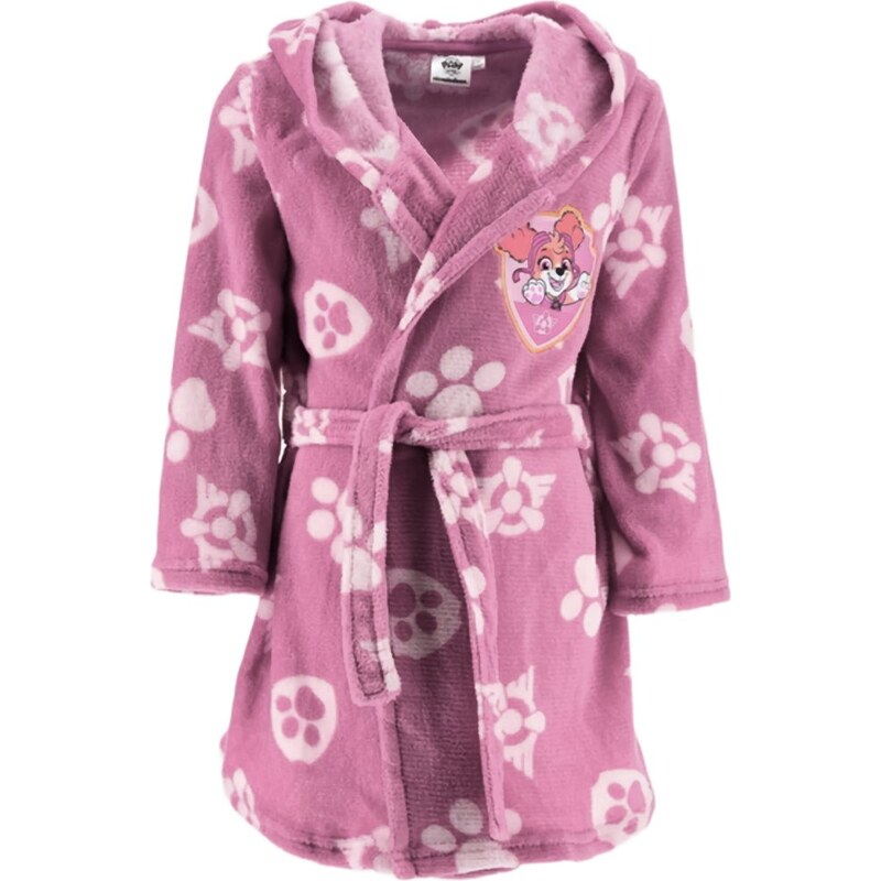 SunCity Dievčenský fleece župan s kapucňou Labková patrola - Skye 66341437