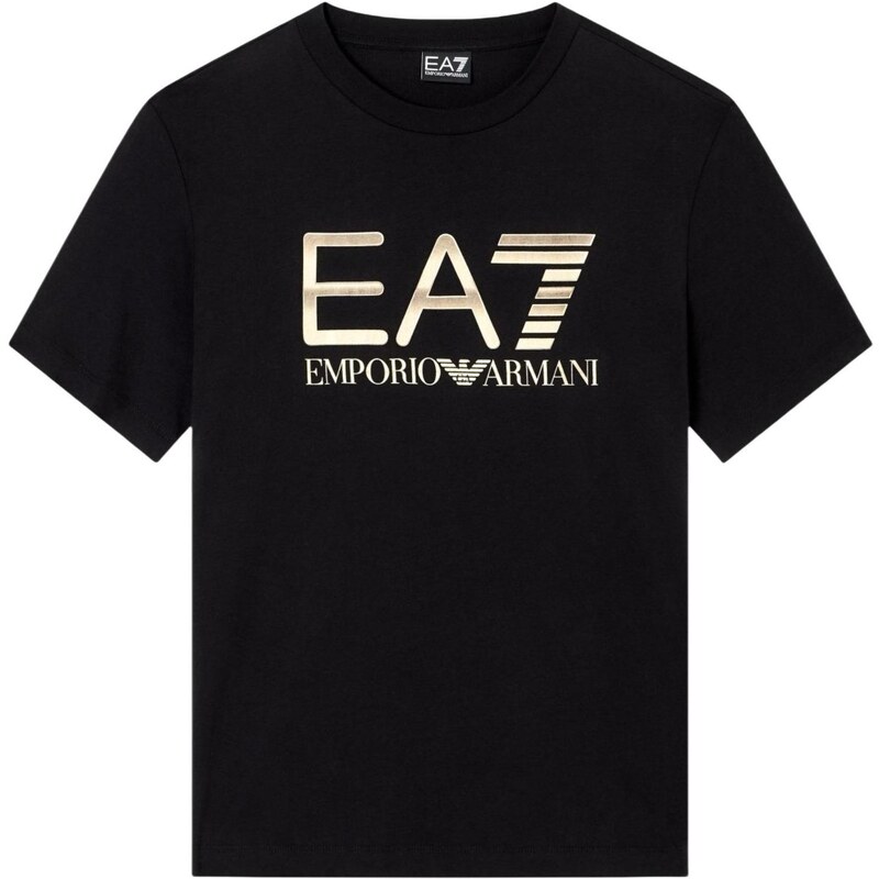 Čierne tričko EA7 s krátkym rukávom 67124194