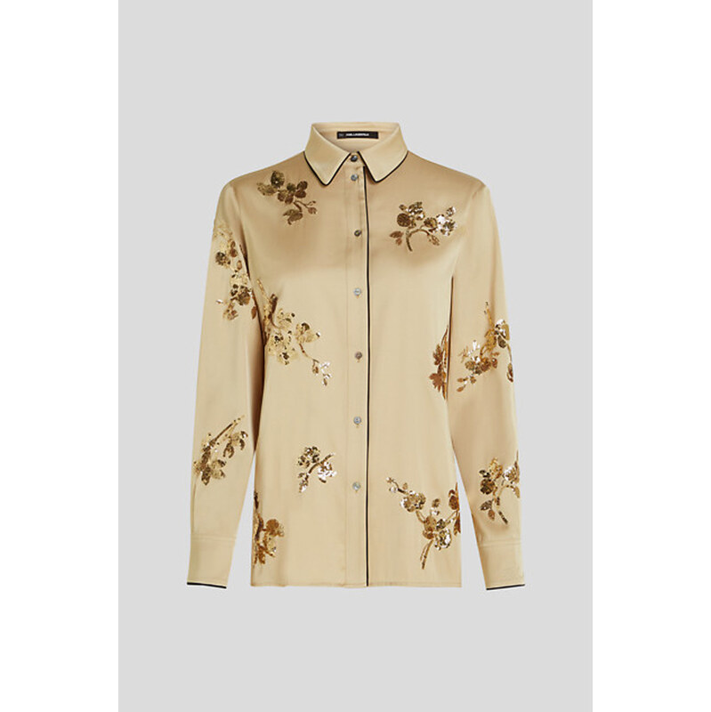 BLÚZKA KARL LAGERFELD FLUID SEQUINS BLOUSE 67124901