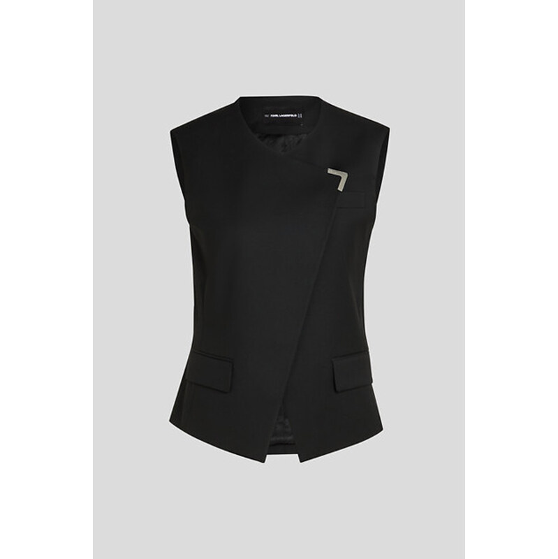 VESTA KARL LAGERFELD METAL DETAIL WAISTCOAT 67124913