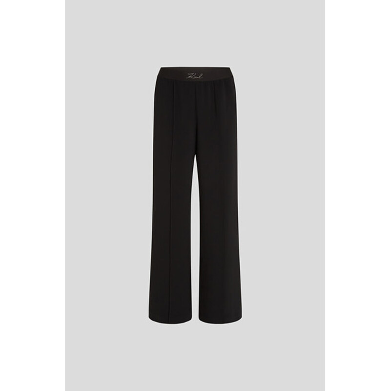 NOHAVICE KARL LAGERFELD CADY ELASTIC WAIST PANTS 67124892