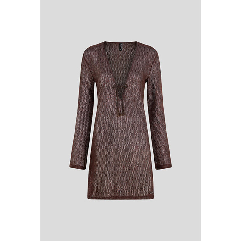 PLÁŽOVÉ OBLEČENIE KARL LAGERFELD CROCHET LS BEACH DRESS 67124931