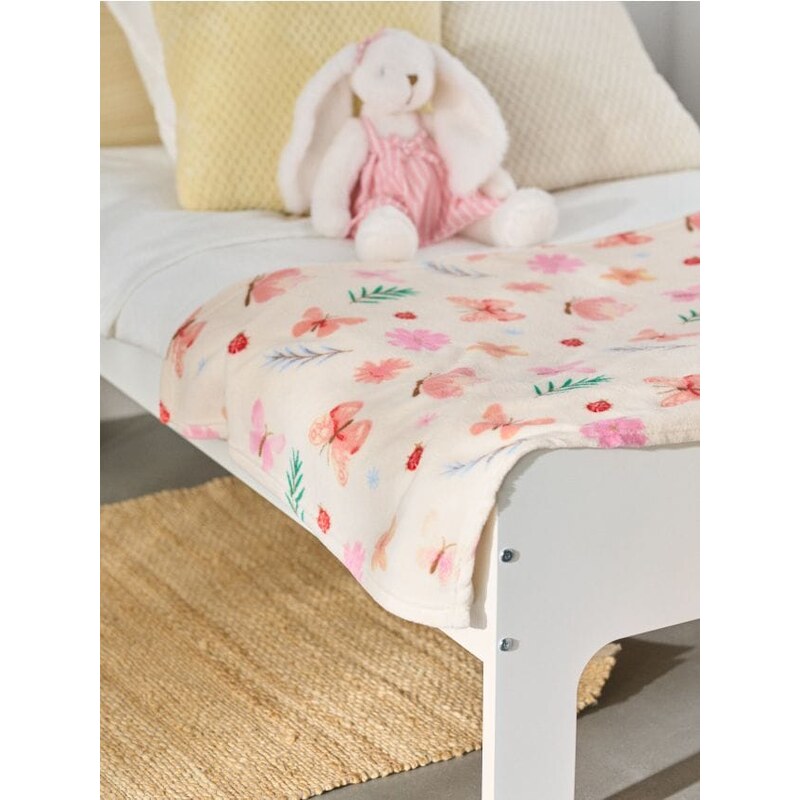 Sinsay - Deka s kvetinovým vzorom - pastelová ružová 67192658