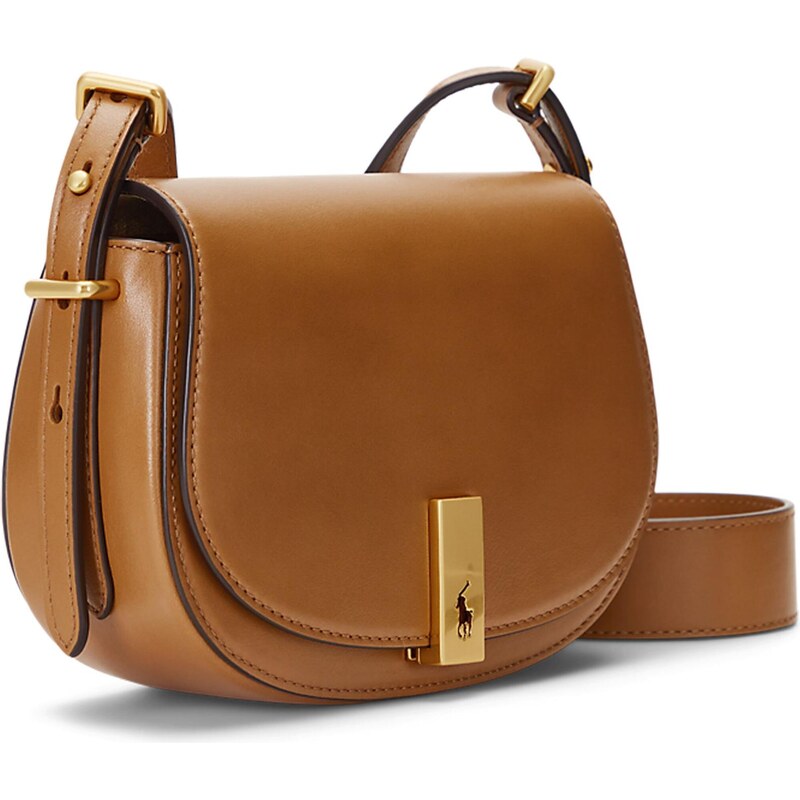 Polo Ralph Lauren Taška cez rameno hnedá / zlatá 63780197