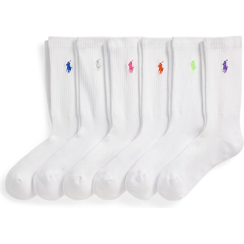 Polo Ralph Lauren Ponožky modrá / svetlosivá / neónovo zelená / biela 62074709