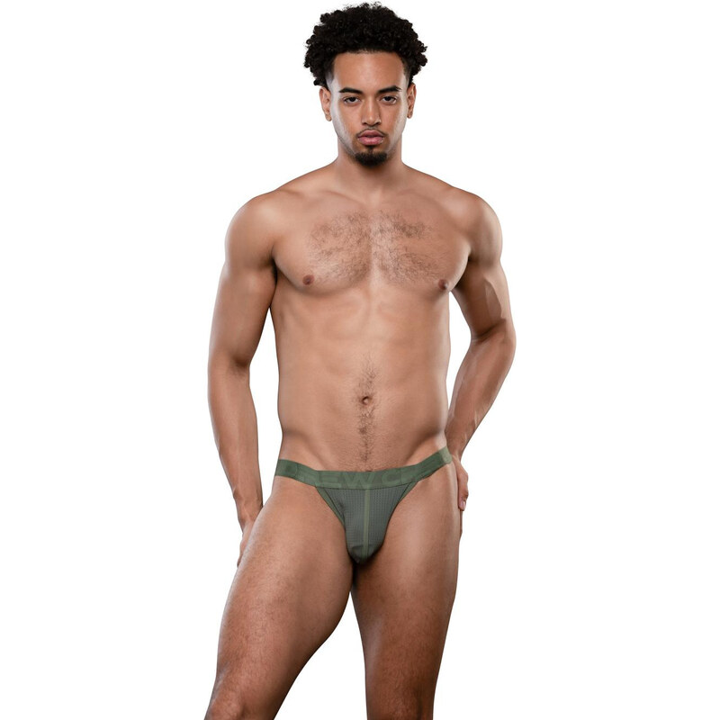 Pánske slipy Andrew Christian zelené MESH GYM (93634-OLIVE) 66111909