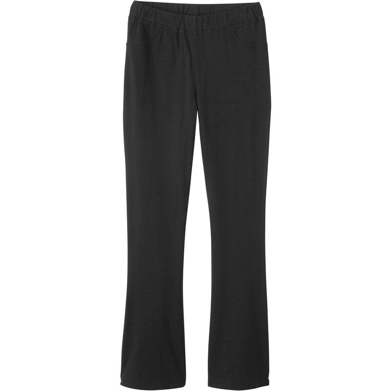 bonprix Dievčenské nohavice jazzpants s bio bavlnou, farba čierna 44732174