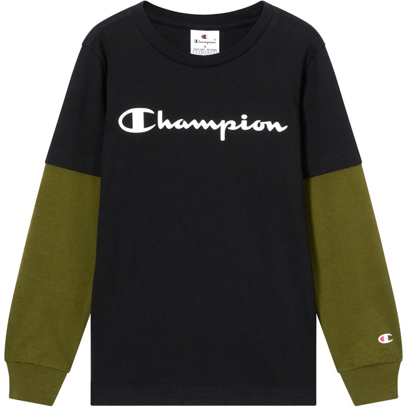 Champion Authentic Athletic Apparel Tričko olivová / čierna / biela 67137274