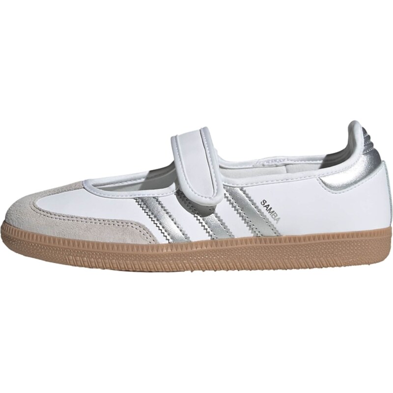 ADIDAS ORIGINALS Slip-on obuv Samba strieborná / biela 67137339