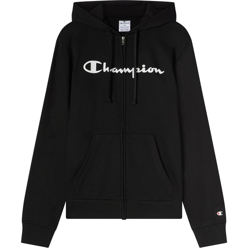 Champion Authentic Athletic Apparel Tepláková bunda čierna / biela 67137447
