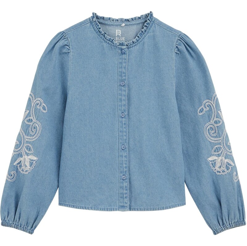 WE Fashion Blúzka modrá / biela 67137468