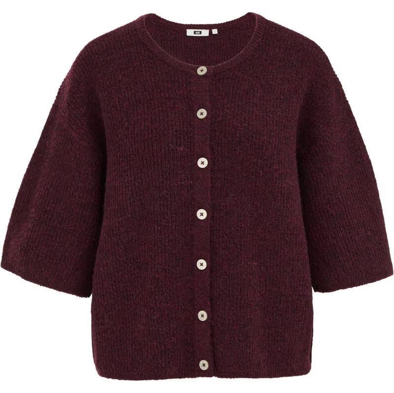 WE Fashion Kardigán tmavočervená 67137498