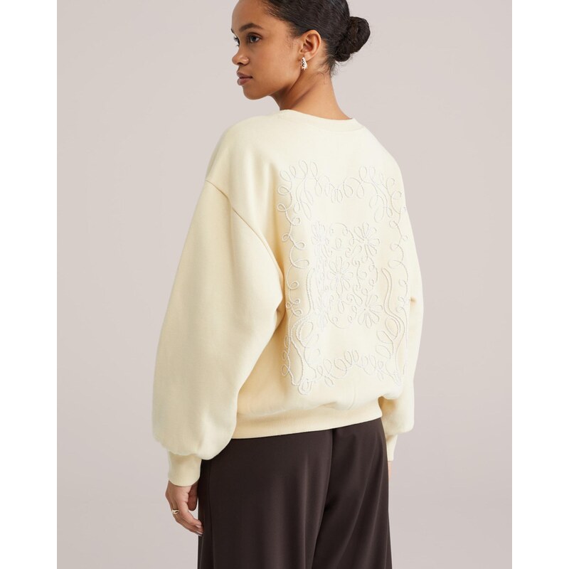 WE Fashion Mikina nebielená / prírodná biela 67137496