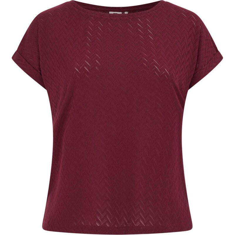 WE Fashion Tričko vínovo červená 67137540