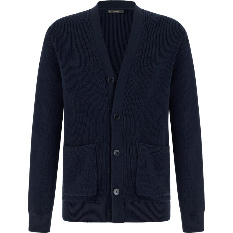 Boggi Milano Kardigán B Sustainable námornícka modrá 67137575