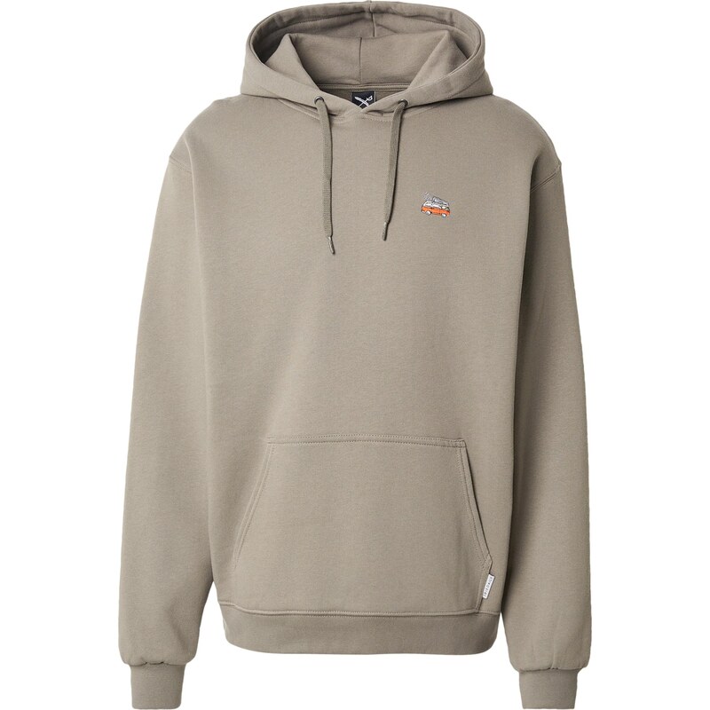 Iriedaily Mikina Smokin Van zelená / červená 67137592