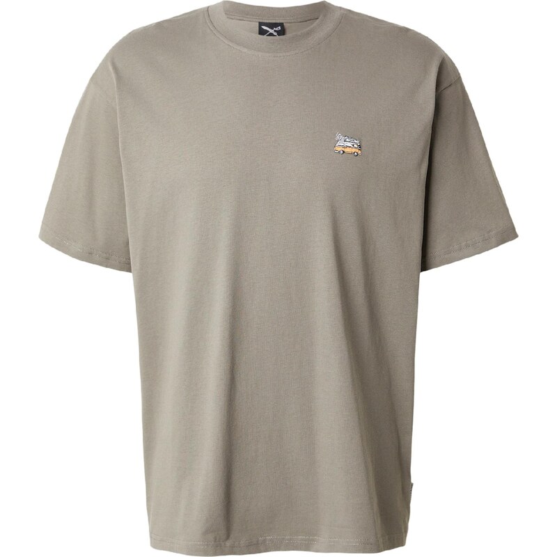 Iriedaily Tričko Smokin Van sivá / kaki / svetlooranžová / biela 67137616